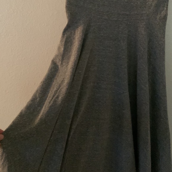 XS Solid Gray/Grey LuLaRoe Nicole Dress - NWOT - Picture 3 of 6